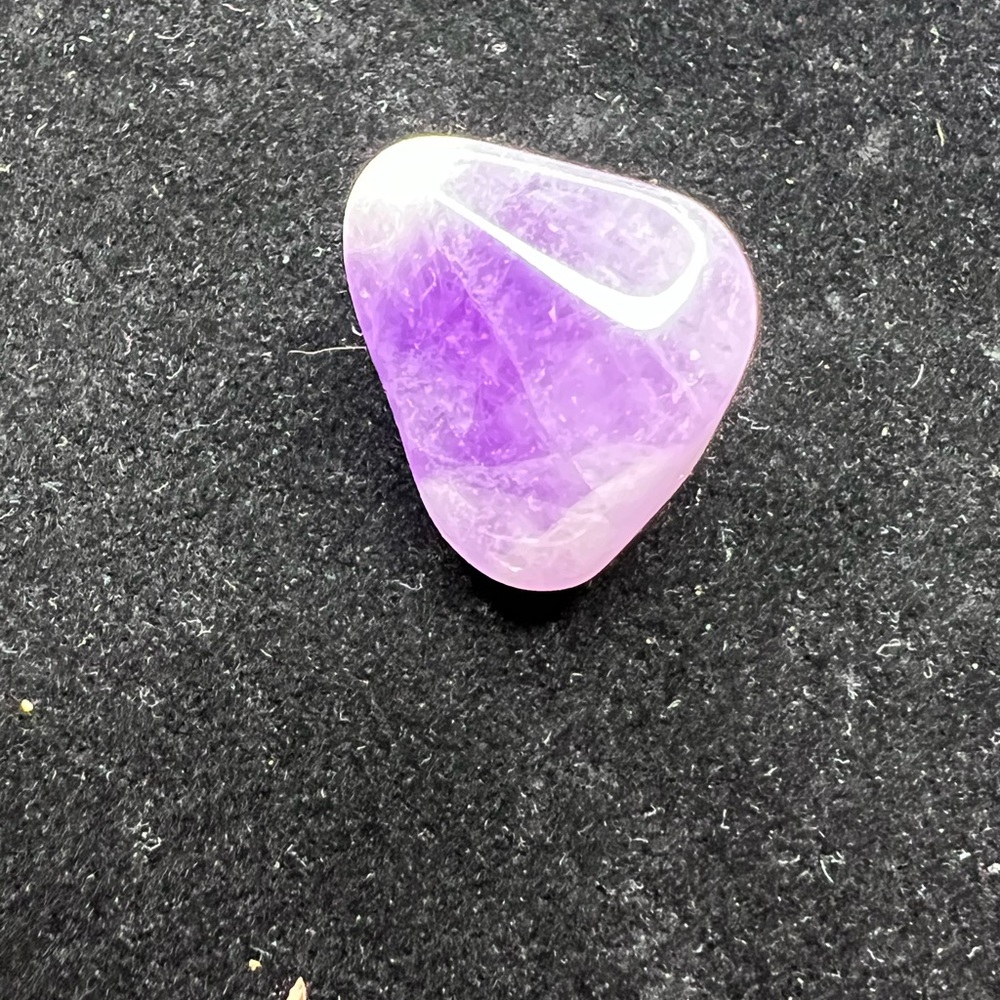 Tumbled Amethyst Gemstone - Unique Shape - Weight 11.68 Grams - Stress Relief